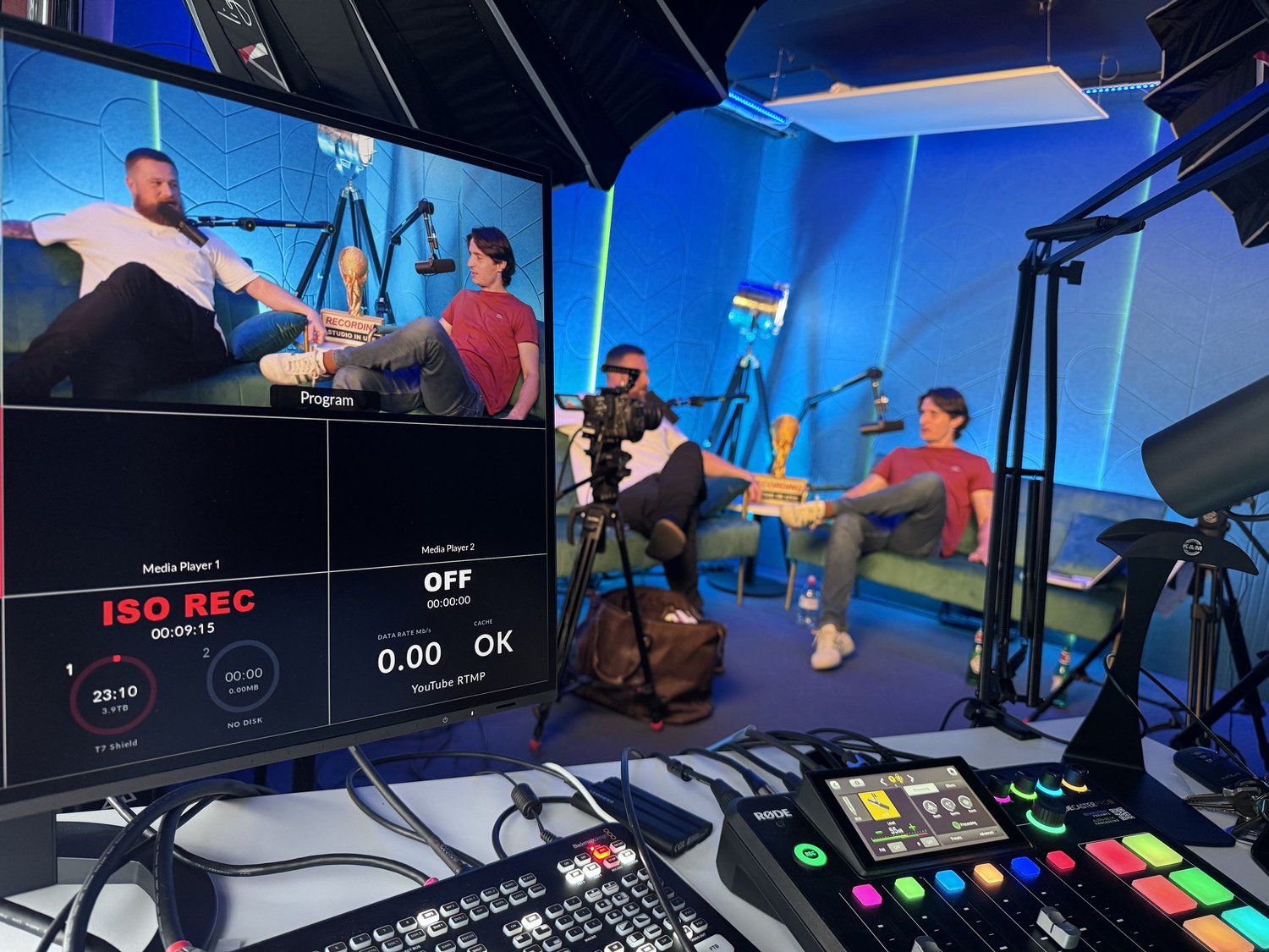 The Lounge podcast studio at The Factory London