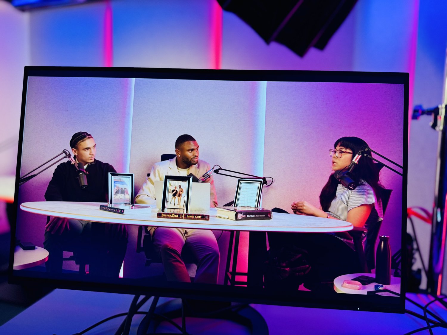 The Newsroom podcast studio at The Factory London